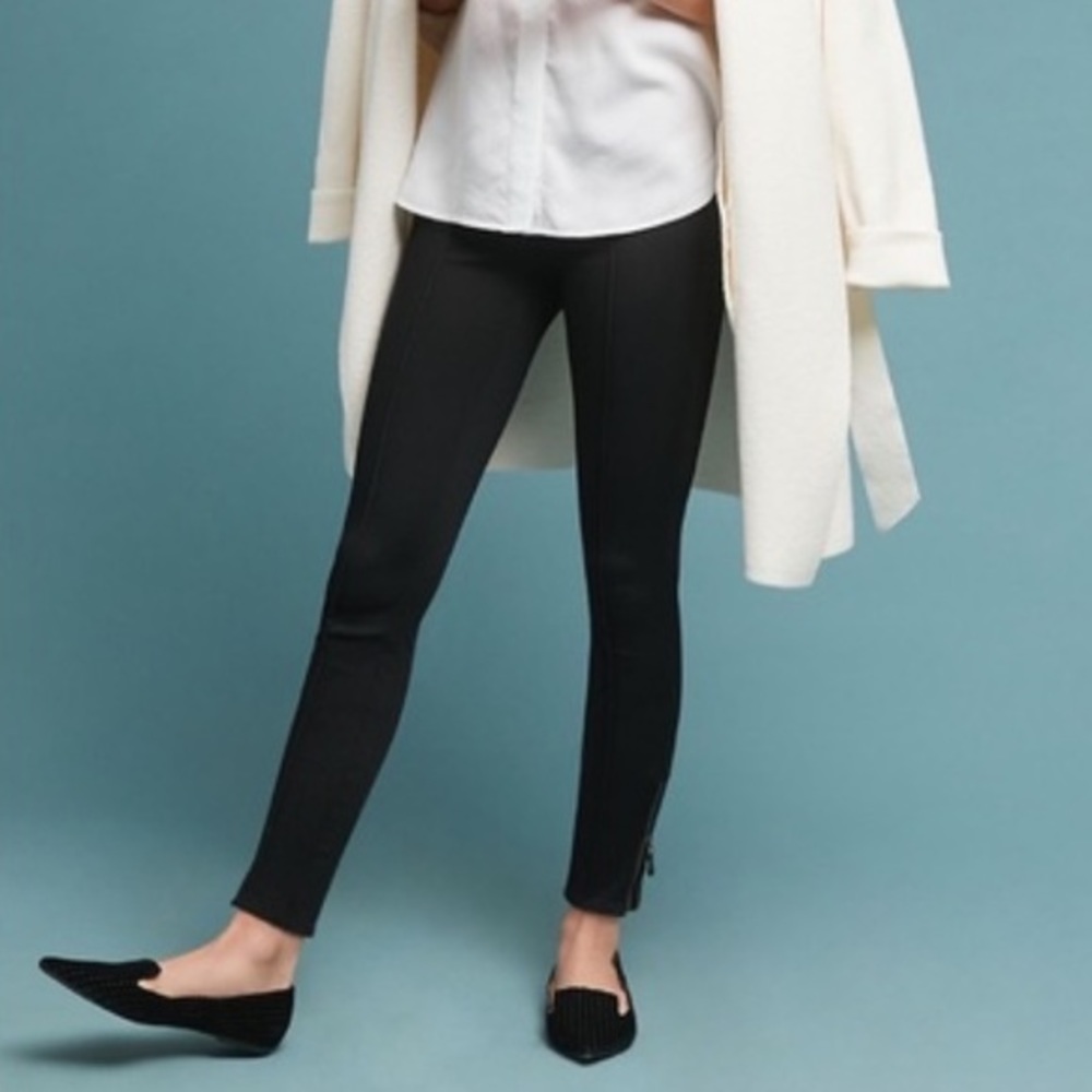 Anthropologie Pilcro High Rise Denim Legging - black
